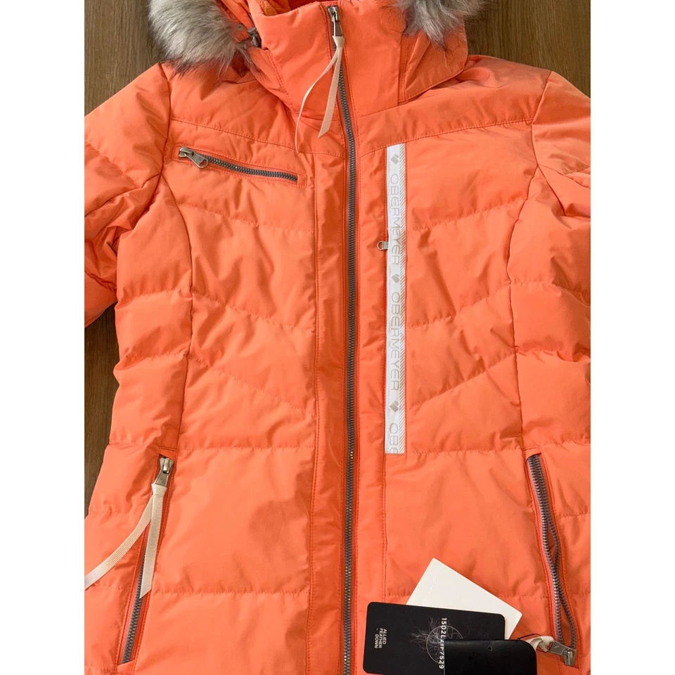 Chaqueta de plumón Obermeyer Circe para mujer nueva con etiquetas - talla 2 (regular) - melón Foto 2 de 4