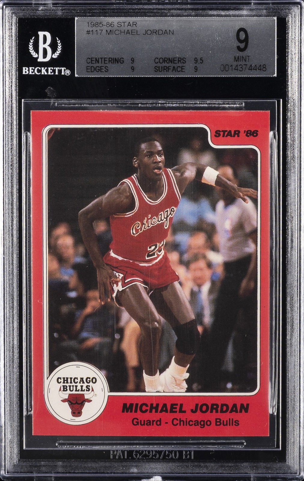 1985-86 STAR #117 MICHAEL JORDAN BGS 9