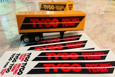 TYCO RACING TRAILER DECALS RED/BLACK