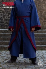 Dungeons  Dragons Wizard Battle Skirt Dark Blue/Bordeaux medieval costume