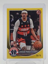 JORDAN POOLE 2025-26 BOWMAN YELLOW #97 WIZARDS /75 Q0994