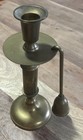 New ListingVintage Made India Brass Snuffer and 8-3/4" Candlestick Holder