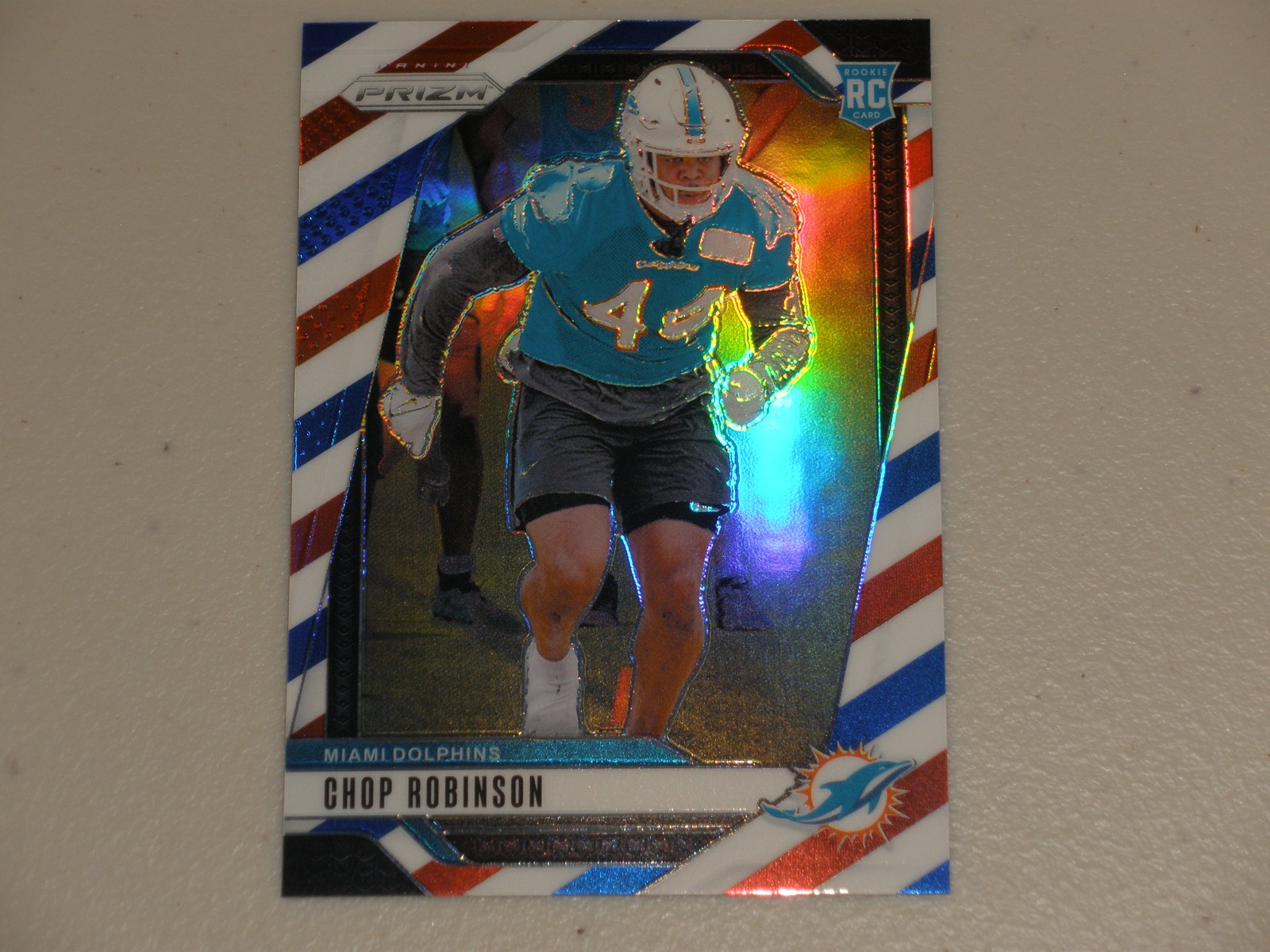 2024 Panini Prizm Red White Blue Prizm #319 Chop Robinson Rookie RC A