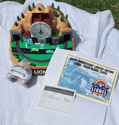 Vintage Lionel Trains 100th Anniversary Animated Alarm Clock NIB