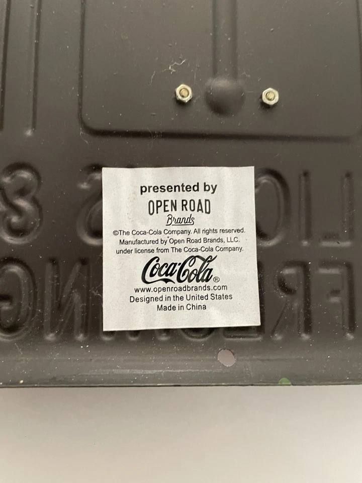 Open Road Brands Metal licensed Coca-Cola wall thermometer sign - Image 3 of 4