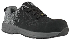 HOSS Men's Beedle Composite Toe ESD Athletic Work Shoe Black/Grey - 10165, Black