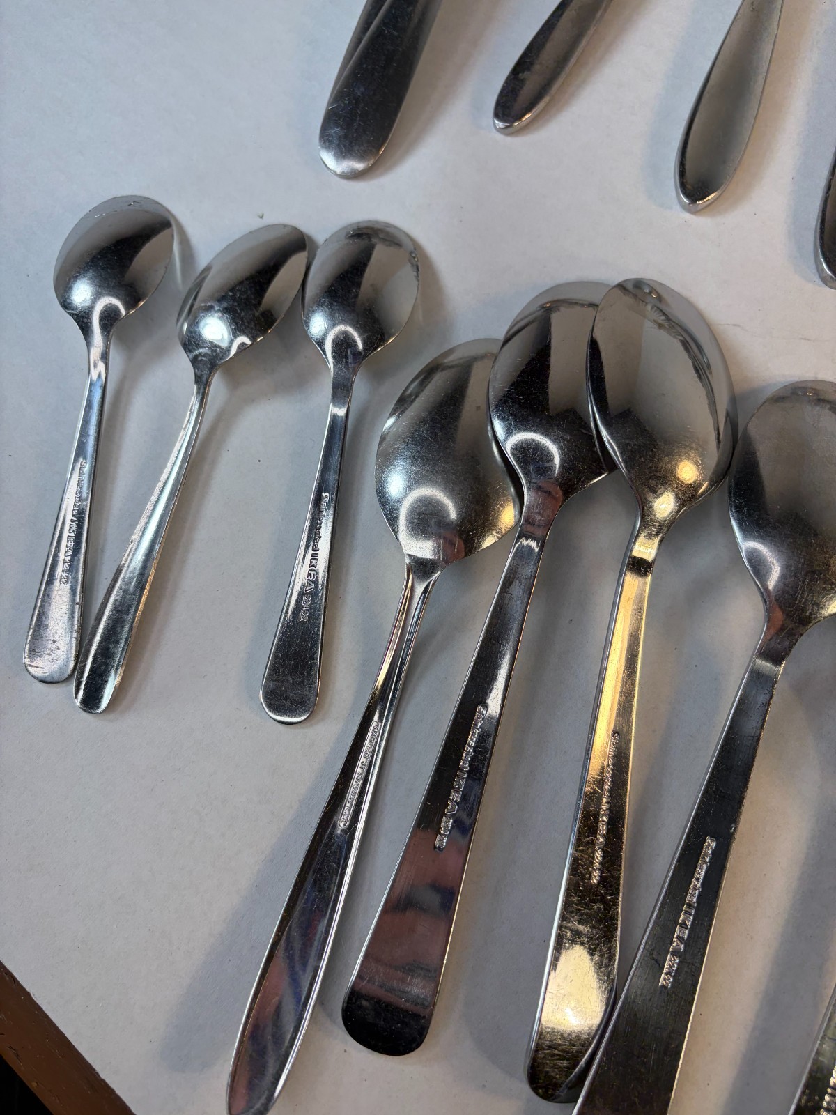 Stainless Steel Silver Flatware Mix Lot of 42 Ikea Hampton Unbranded