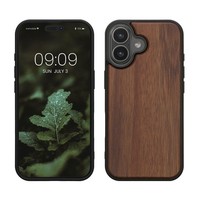 Holz SchutzhüLle FüR Iphone 17 Hardcase Tpu Bumper Akazienholz HüLle HandyhüLle