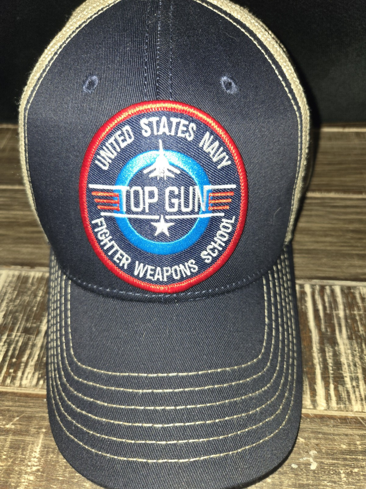 US Navy Top Gun Snapback Mesh Trucker Hat
