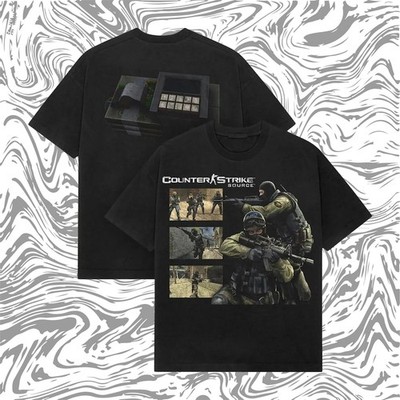 Counter Strike Source T-Shirt, Heavyweight FPS Gaming Tee, Vintage CS Source Shi