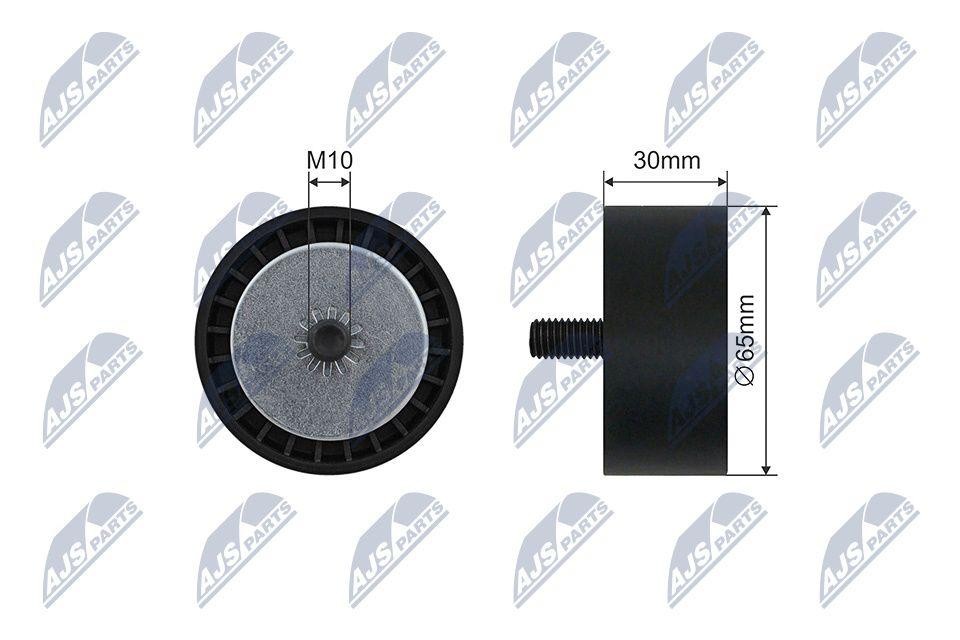 NTY RNK-BM-064 Tensioner Pulley, V-ribbed belt for BMW - Image 2