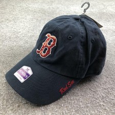 Boston Red Sox Hat Cap Strap Back Womens One Size Blue MLB Baseball Fan Favorite