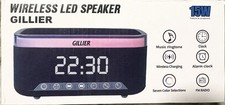 Wireless Speaker, Phone Charger, Clock, Alarm Clock, FM Radio, RGB, USB NEW