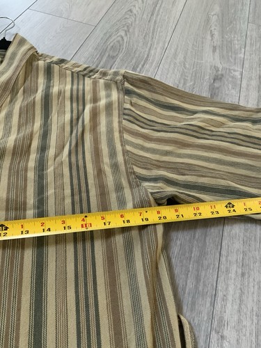 Bata a rayas Odd Bird para mujer S/M con bolsillos RARA SIN CINTURÓN - Imagen 6 de 6