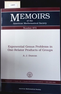 Exponential genus problems in one-relator products of groups. Memoirs of the Ame