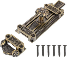DOITOOL Decorative Door Latch 6 Inch Vintage Slide Door Latch Locks with Screws