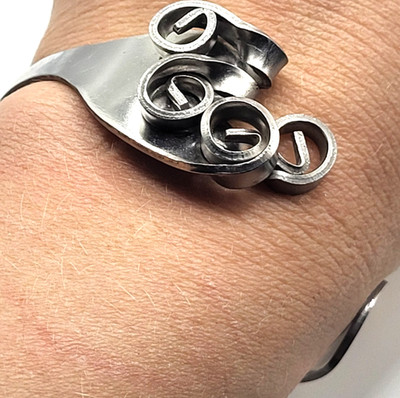 Artisanal Cuff Bracelet Made From Forks Ace Mart Stainless Thailand