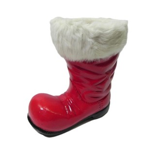 Ino Schaller for Christopher Radko Paper Mache Bigger is Better Santa Boot