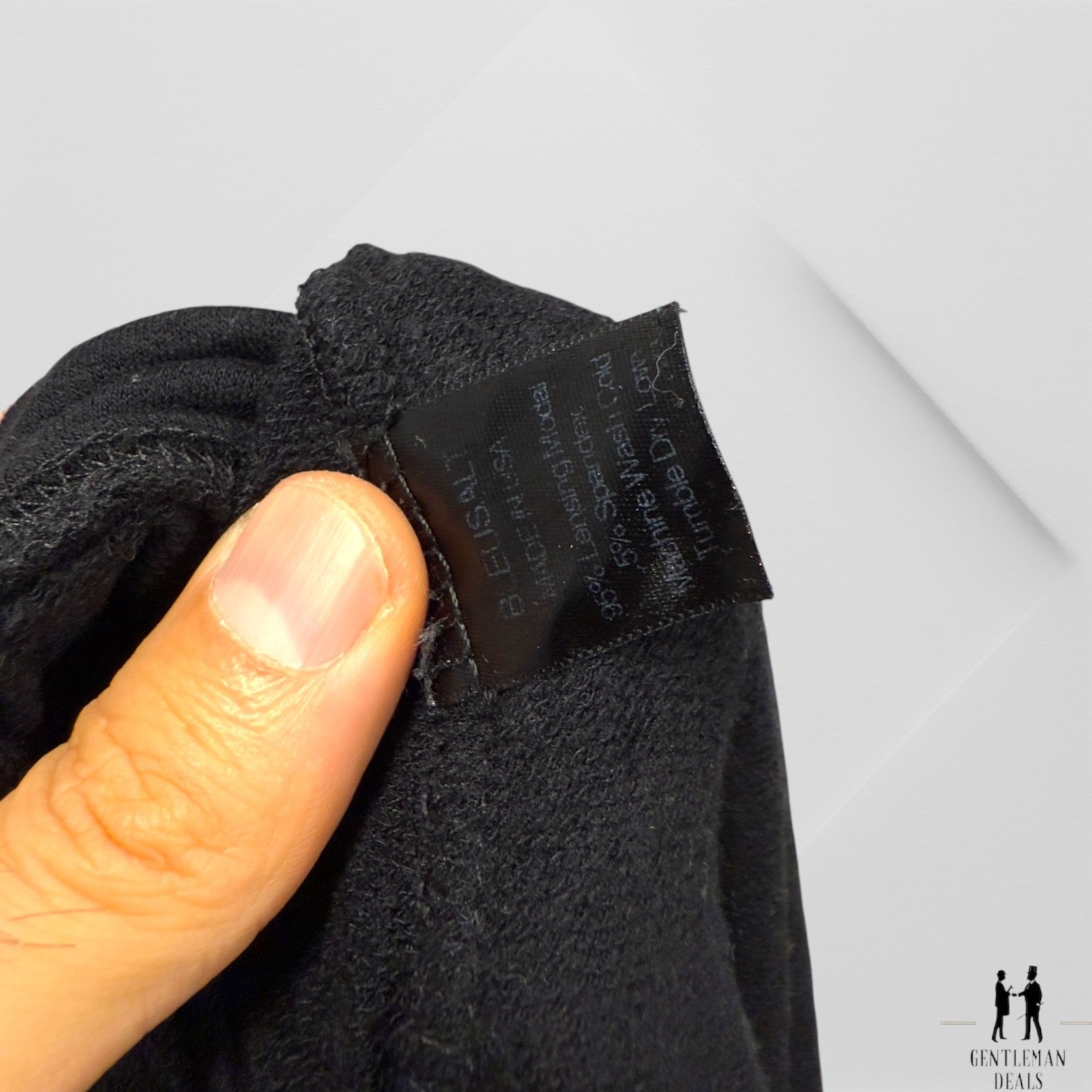 Bleusalt - Black Crop hoodie Neck Long Sleeve Sweatshirt - Oversized S 1