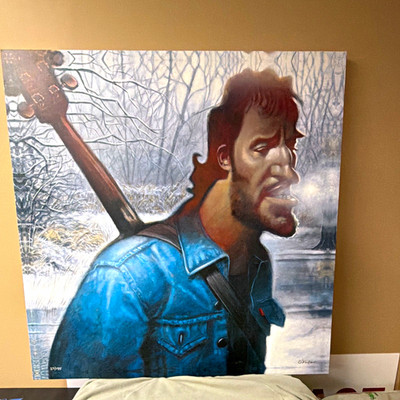 David O Keefe Bruce Springsteen Tribute Canvas Print Limited Edition 27/195