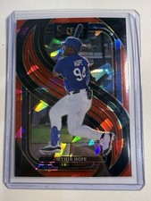 2025 Panini Select Baseball Zyhir Hope Red Cracked Ice /199 Dodgers