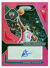 2023-24 Prizm Adama Sanogo Rookie Signatures Red Prizms Auto Rc #RSI-SAN (48/99)