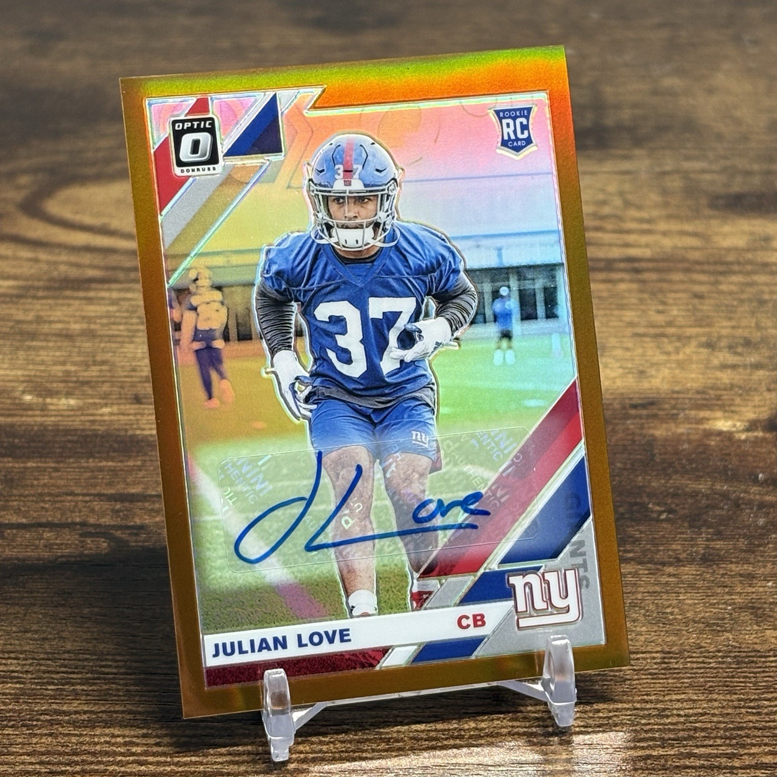 Julian Love Panini Donruss Optic #112 Autograph Bronze