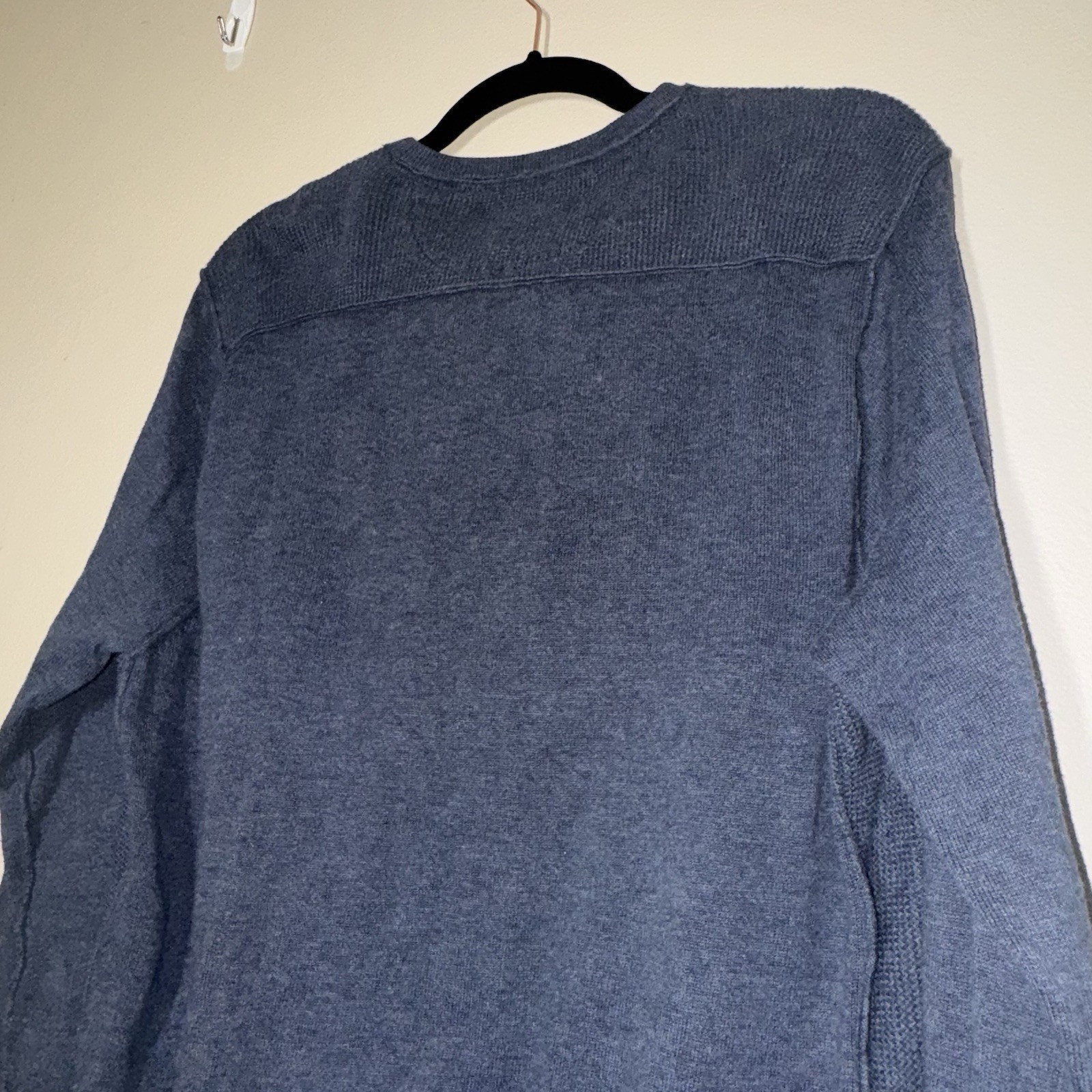 Converse John Varvatos Sweater Mens XL Blue Crewneck Knit Pullover Casual thumbnail 5