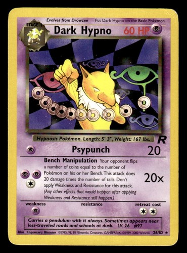 Pokemon TCG Team Rocket #26/82 Dark Hypno (26) HP