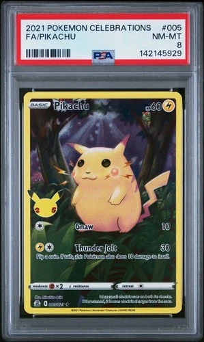 2021 Pokemon Celebrations Pikachu #005 PSA 8