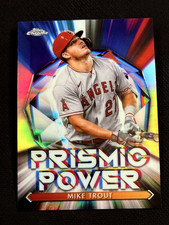 2021 Topps Chrome REFRACTOR PRISMIC POWER Mike Trout item 1