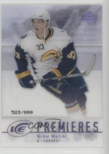 2007-08 Upper Deck Ice Premieres 523/999 Level 2 Mike Weber #159 0af