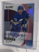 2023-24 Upper Deck Allure - Rookies Matthew Savoie #128 Red Rainbow Autograph RC