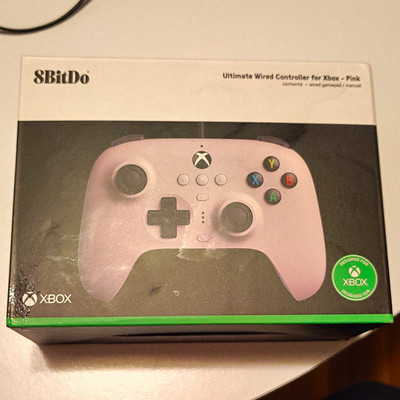8BitDo Ultimate Wired Xbox Controller Pink 10ft USB Back Paddles Grip Vib