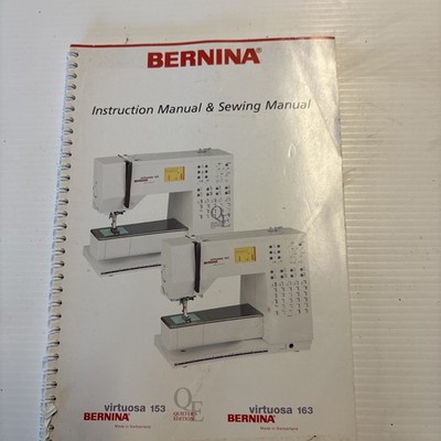 Bernina Virtuosa 153 163  Instruction Manual