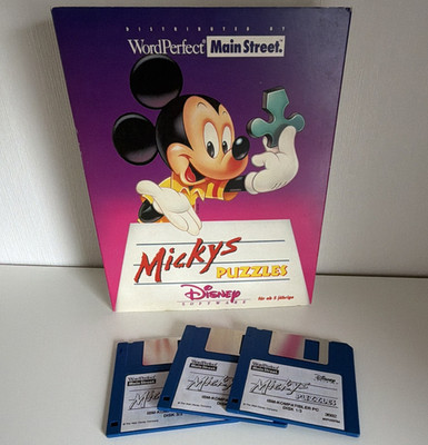 Disney Software Micky's Puzzles PC Diskette Puzzle-Game PAL USK 0 (1990)