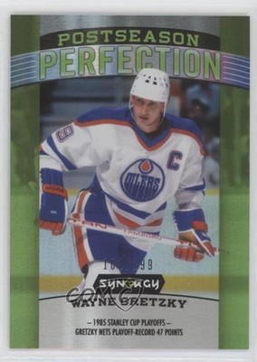 2018 Upper Deck Synergy Postseason Perfection Green /199 Wayne Gretzky HOF fm0