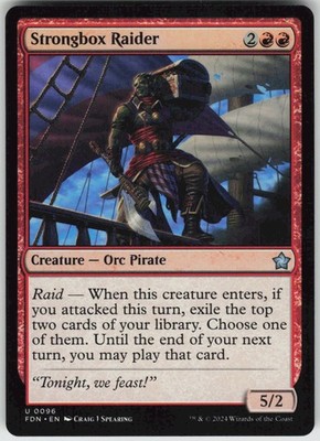 MTG Strongbox Raider 96 Foundations U Normal NM
