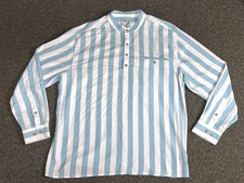 RailRiders LOA Safe Passage Henley Shirt Mens XL Striped Long Sleeve Rail Riders