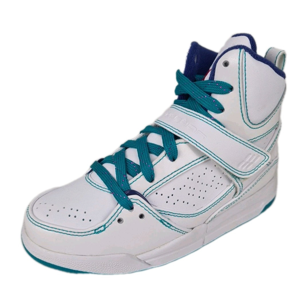 🚨 Nike Air Jordan Flight 45 High PS 384521 165 White Leather LITTLE KIDS SZ 11 - Picture 1 of 11