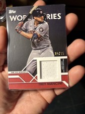 2023 Topps Series 1 #WCR-TM Trey Mancini /25 World Series Champion Relic