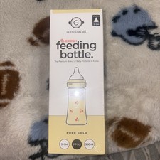 Grosmimi Stage 2 Pure Gold Cherrish Feeding Baby Bottle 10oz Brand New