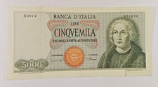 131 Italien Banknote  1 x 5000 Lire 04. Januar 1968, P#98, siehe originale Fotos