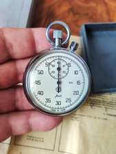 Vintage Soviet Agat StopWatch USSR Mechanical In Boxed