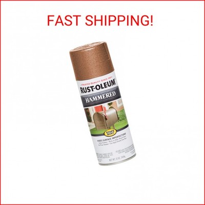 Rust-Oleum 210849 Stops Rust Hammered Spray Paint, 12 oz, Copper