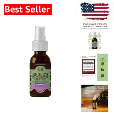 Singer's Saving Grace Professional Strength Spray - Plant-Based Soothing Thro...