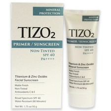 Tizo2 Facial Primer Non-tinted SPF 40 by Tizo for Unisex - 1.75 oz Sunscreen