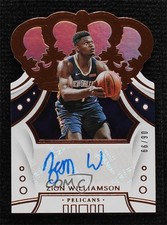 2019-20 Panini Crown Royale Rookies 6/99 Zion Williamson #CR-ZWL Auto 0ls
