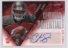 2014 Certified Potential Mirror Signatures Red /20 Charles Sims #P-CS Auto 7g8