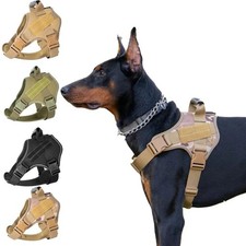 Tactical No Pull Dog Harness Reflective Training Vest with Handle for Large Dogs